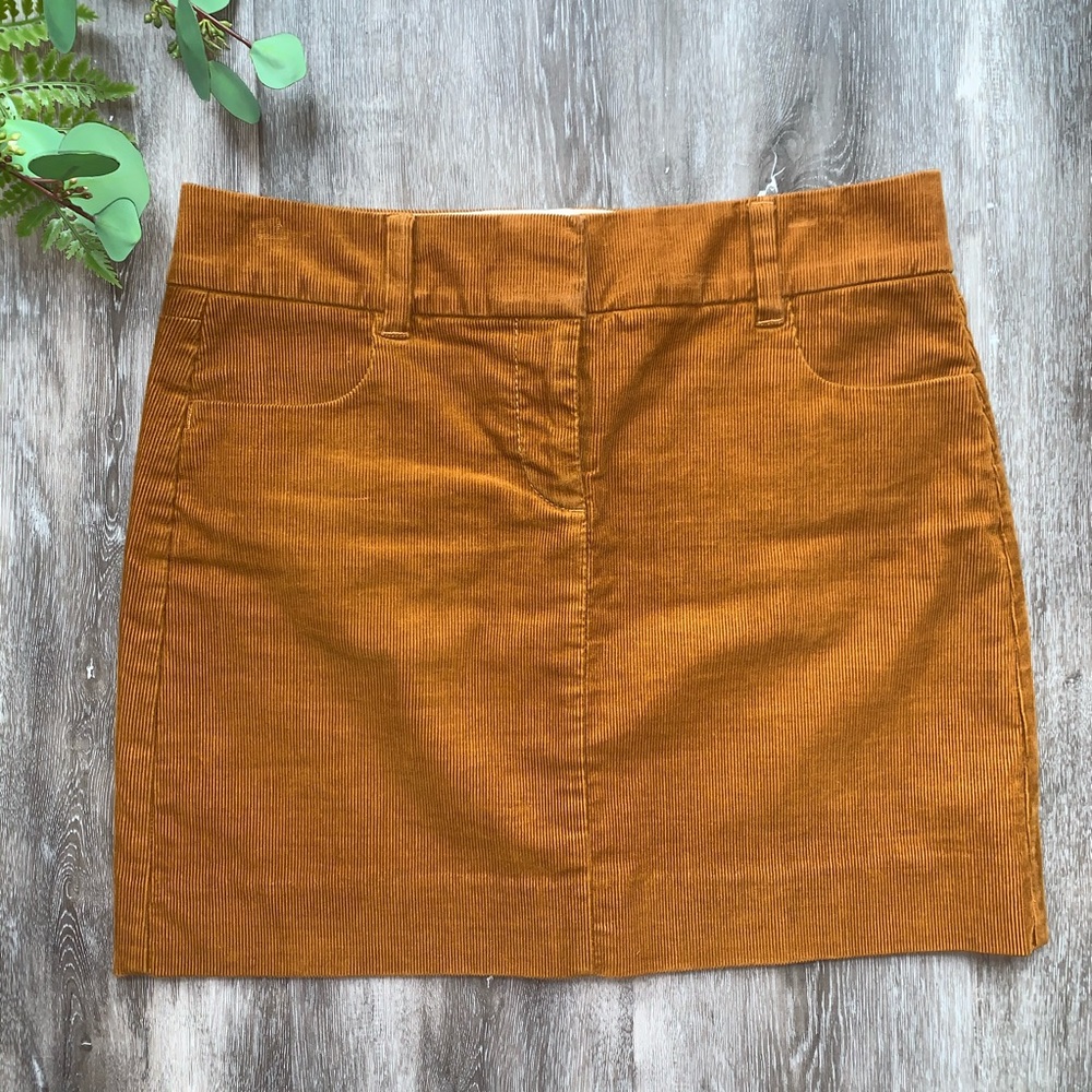 J. Crew Vintage Faux Corduroy Mini Skirt